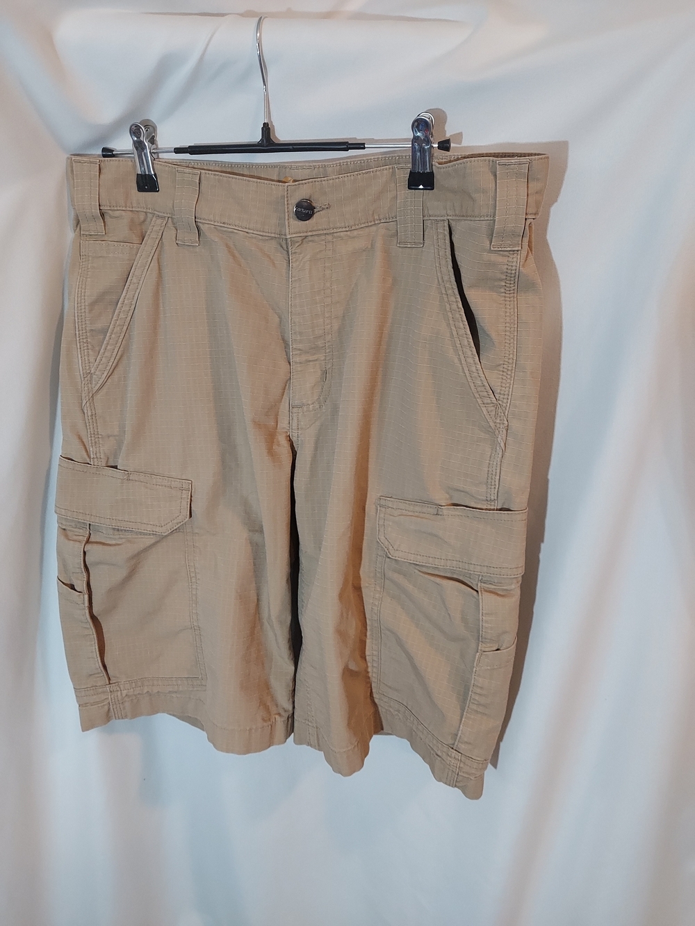 Carhartt Force Relaxed Fit Ripstop Cargo Shorts Tan Size 33